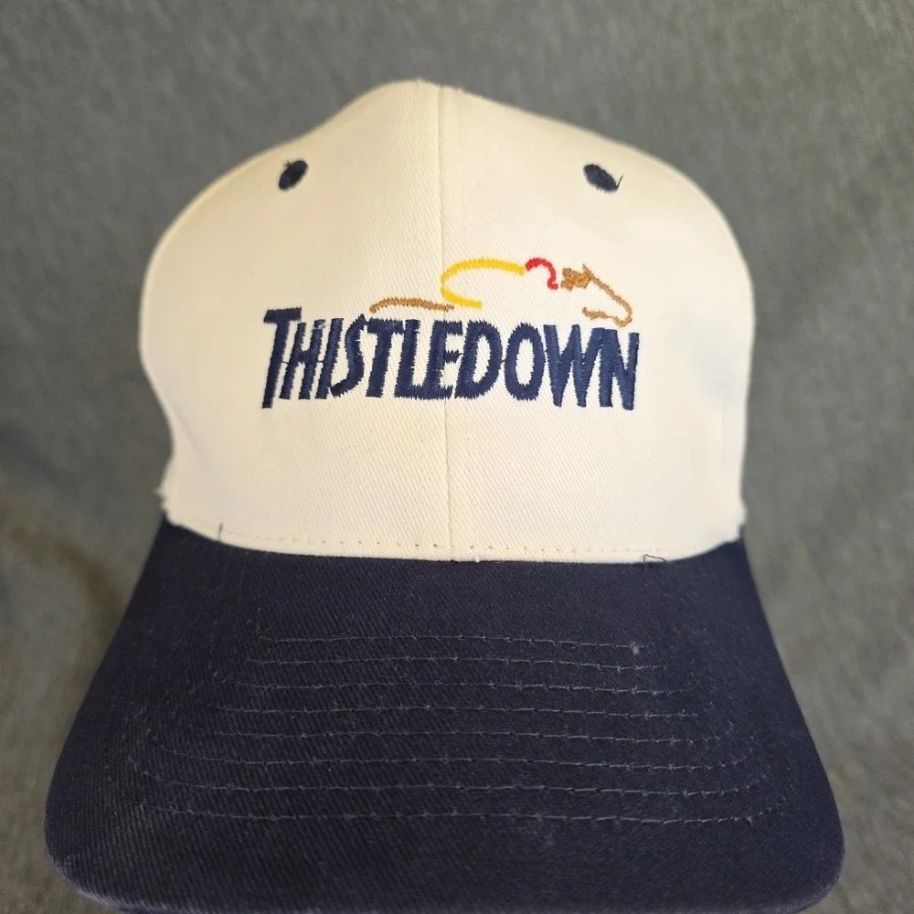 Thistledown Race Track/Racino Horse Racing Hat White 2001‎ Cleveland 99.5 Y2K